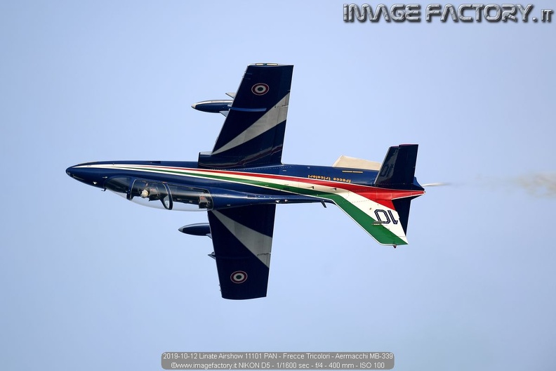 2019-10-12 Linate Airshow 11101 PAN - Frecce Tricolori - Aermacchi MB-339.jpg